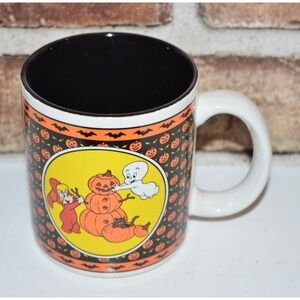 Casper Halloween Coffee Cup Mug Wendy the Witch Casper Friendly Ghost Pumpkins